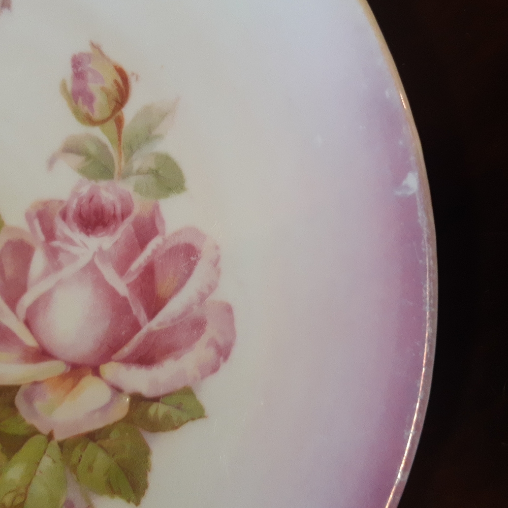 Germany Cake Plate Roses - Picture 3 of 12